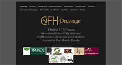 Desktop Screenshot of cfh-dressage.com