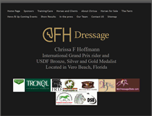 Tablet Screenshot of cfh-dressage.com